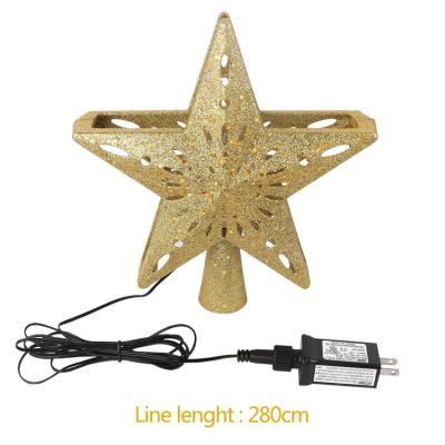 China Item Led Rotating Projector Can Project A Beautiful Rainbow Manufacturer White Snowflake Rotating Projector Lamp Design Professional Christmas Tree Topper for sale