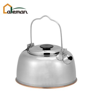 China Outdoor Stainless Steel 800ml Water Kettle, Camping/Hiking Picnic Trekking Tea Kettle Pot With Filter OEM Orders Accepted for sale