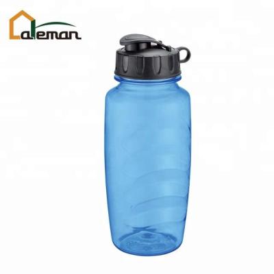 China 800ml 27oz Tritan Durable Anti-Slip Easy Handle Single Wall Plastic Drinking Water Bottle Sports Moving Increasing Purple for sale