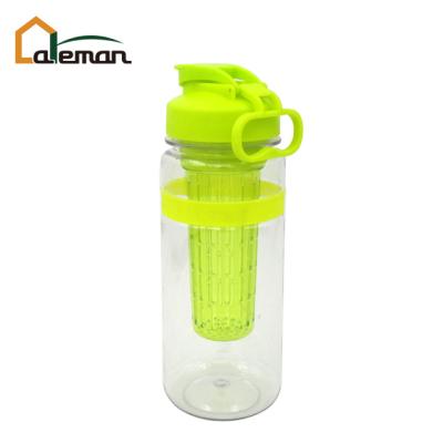 China 950ml 32oz Water Bottle Olive Color Tumbler Fitness Healthy Gym Plastic Viable Drinking Workout Flip Top Fruit Juice Lemon Infuser for sale