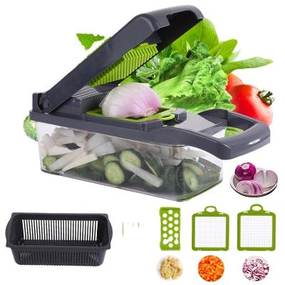 China Sustainable Hot Selling Kitchen Tools Multifunctional 15in 1 Fruit and Vegetable Dicer Vegetable Slicer Vegetable Chopping Machine for sale