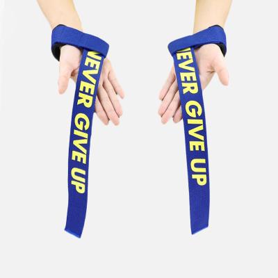 China Adjustable Elasticity Breathable Pure Color Cotton Gym Weightlifting Custom Wrist Wraps Weightlifting Strap for sale