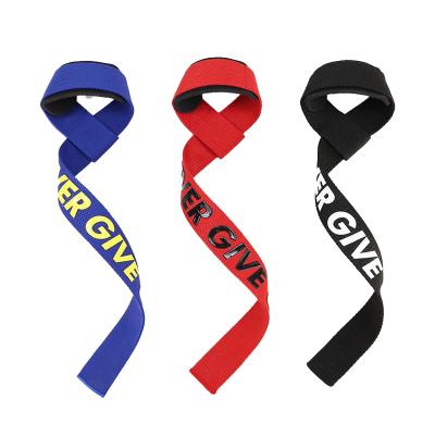 China Elasticity Color Adjustable Breathable Custom Pure Cotton Thickened Power Gym Workout Dumbbell Straps Weight Lifting for sale