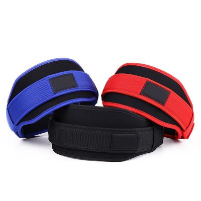 China Custom Sports Workout Weightlifting Powerlifting Fitness Training Belt Nylon Eva Gym Belt for sale