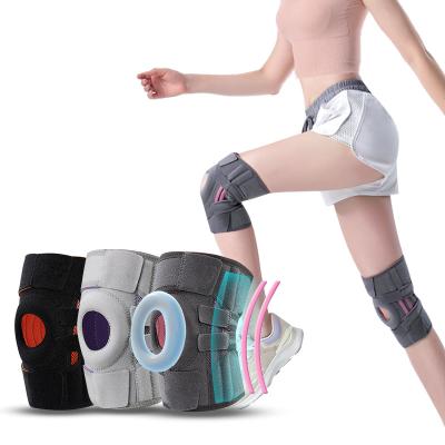 China Breathable Brace Gray Knee Support Adjustable Elasticity Adjustable Neoprene Slip Patella Sports Pads New No for sale