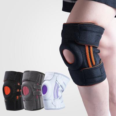 China Elasticity 7mm Adjustable Custom Breathable Neoprene Sports Fitness Brace Patella Knee Support Pads For Basketball for sale