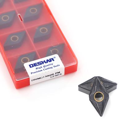 China DESKAR Tool DNMG150608-PM LF3018 DNMG150608 DNMG CNC Lathe Tool External Turning Carbide Inserts Turning Blade for sale