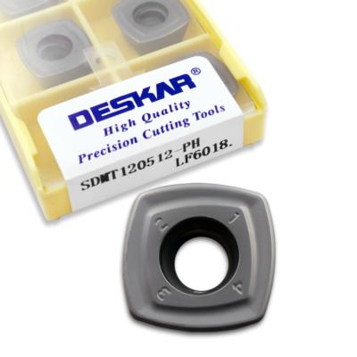 China DESKAR SDMT120512-PH-LF6018 High Performance Cutter Carbide Milling Milling Inserts for sale