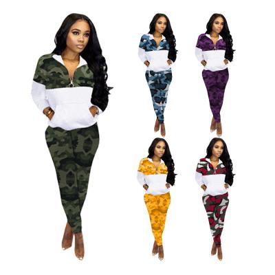 China 2022 New Arrival Breathable With Pocket Zipper Long Sleeve Casual Women'S Clothing Sets Two Piece Tracksuit Fashion for sale