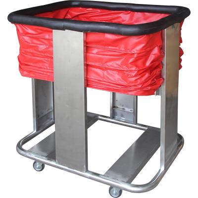 China Tools Warehouse Shopping Mall Hospital Goods Carrier Folding Portable Quiet Flat Cart Customization for sale