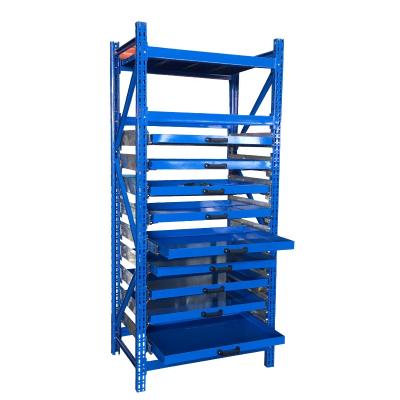 China Corrosion Protection Warehouse Household Display Shelf Storage Rack Medium Heavy Metal Rack for sale