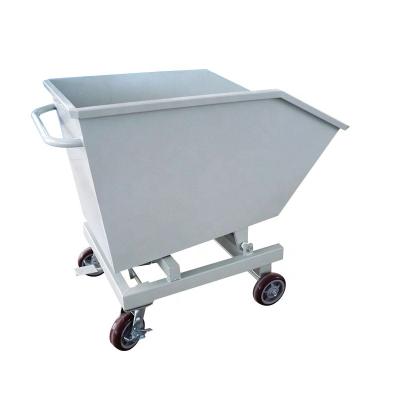 China Durable Hand Push Chip Dumping Hopper And Portable Waste Dump Storage Dump And Waste Hopper for sale