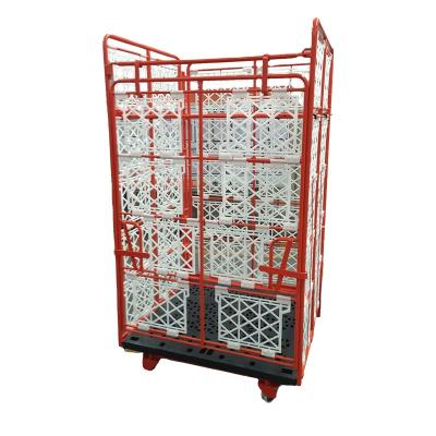 China cage for display storage with mesh and doors gas cylinder storage iron cage 300-800KG for sale