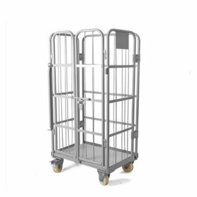 China wire mesh metal storage cage metal cages for storage pallet size storage cages customization 300-800KG for sale