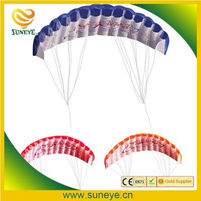 China 1.4cm Plastic Double Line Parasailing Kite With Tools Power Braid Flying Navigation Kitesurfing Sports Beach Kite Outdoor Fun Flying Toys 3 Color for sale