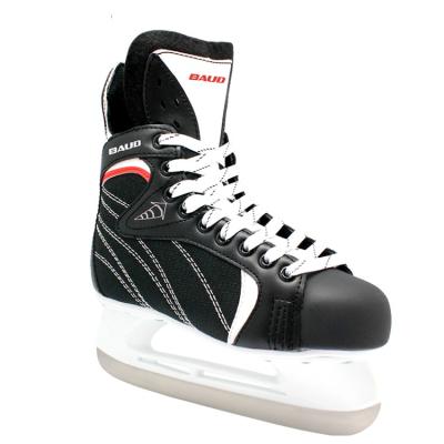 China China Factory Style Hot Sale Canada Ice Skating Manufacture Professional Black Color Ice Hockey Skates Used In Hockey Team for sale