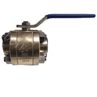 China API General 602 Forged 800lbs 900lbs 1500lbs Bronze Copper Gunmetal Industrial Threaded Ball Valve for sale