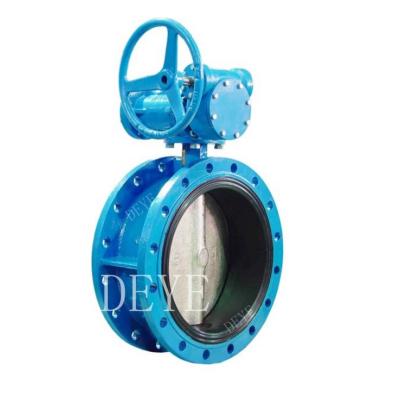 China General industrial double concentric flanged butterfly valve for water for sale