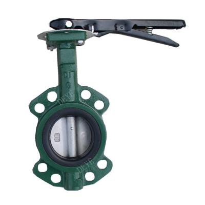 China CL125/150LBS General Cast Iron Wafer Elastic Seated Butterfly Valve for sale