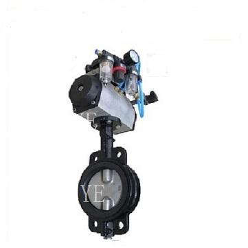 China General Ductile Iron Hook L/T Type Centerline Worm Gear Crane Butterfly Valve With PN10 PN16 150lbs for sale