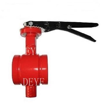 China General Groove Ends Butterfly Valve For Fire Safe for sale