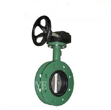 China General PN10 PN16 PN25 Cast Iron Short U Type Butterfly Valve Flanged for sale