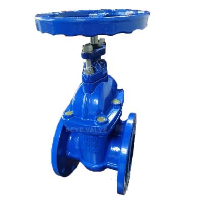 China General GOST Py16 PN16 DIN BS Metal Seated Flanged Cast Iron Gate Valve For Water for sale