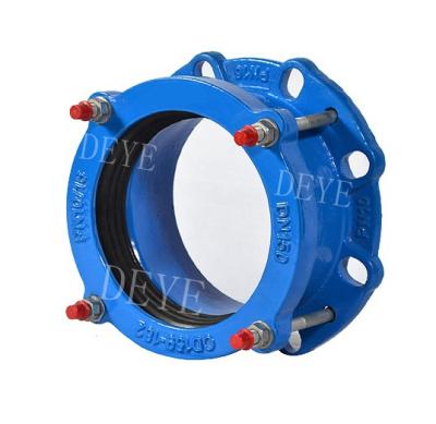 China NBR EPDM Ductile Iron GGG50 Flexible Flange Adapter for sale