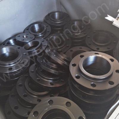 China Petroleum ANSI 150LBS Cast Steel Threaded Flange With Black Painting for sale