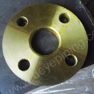 China DIN2576 PN10 PN16 SORF Cast Steel Golden Yellow Flange for sale