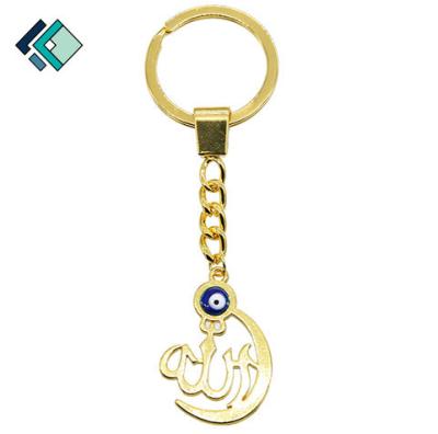 China Hot Trendy Style Silver Gold Planted Metal Mute Key Chain Ring Jewelry Gift for Girlfriends Custom Luminous Gold Key Chain for sale