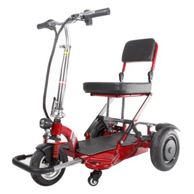 China Disabled Motorized Aluminum Tricycle Mobility Scooter Elderly Use Folding    Mobility Scooter 120kg for sale