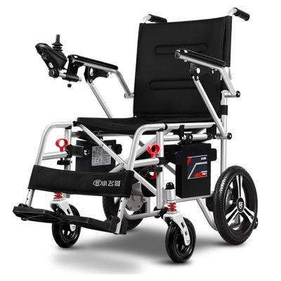 China New lightweight and small size foldable super light weight 108 electric wheelchair with 120kg loading capacity for sale