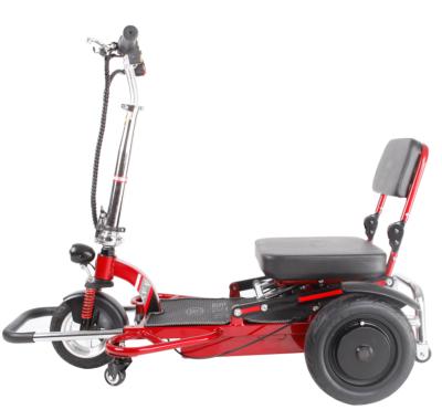 China Factory Rubber Light Motorized Scooter 3 Wheel Manual Disabled Electric Tricycle for sale