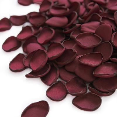 China Artificial Rose Petals Silk Soft Flower Satin Fabric Petal for Weddings Centerpieces Table Confetti Baby Shower Favors Home Decoration for sale