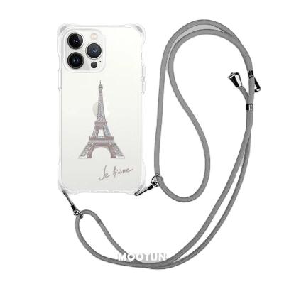 China Shockproof Widely Used Cross - Body Cotton Adjustable Strap Lanyard With Durable TPU/PC Phone Case For Samsung for sale