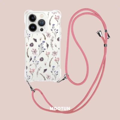 China Universal Shockproof Cotton 133cm Adjustable Phone Strap With For Anti-Yellow Shockproof Phone Case For iPhone for sale