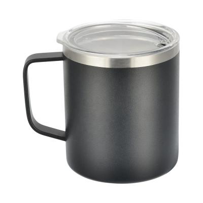 China Sustainable Double Wall Stainless Steel Vacuum Insulated Handle 12oz Coffee Cup Mug ZJ-809 for sale