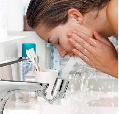 China Multifunctional 720 Rotating Stocked Sprayer Rotating Jet Head Kitchen Faucet Universal Water Filter for sale