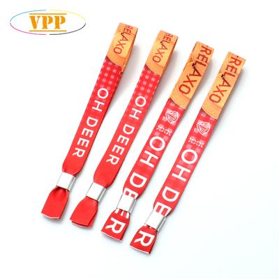 China Feng Shui Wedding Favor Fabric Wrist Band Customized Newcomers Wristband for Event. for sale