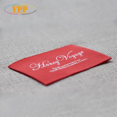 China Viable stitching on the neck label Logo Tags Brand Labels Custom design high density, excellent quality. for sale