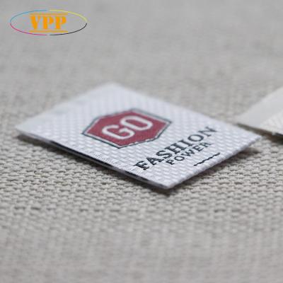 China Sustainable Custom Embroidered Damask Labels For High Quality Apparel Label For Classic Use for sale