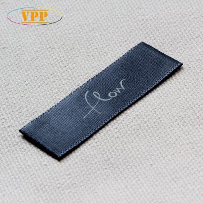 China Silk Logo Apparel Labels Satin Main Tags Viable Customized Garment Labels Free Design Excellent Quality for sale