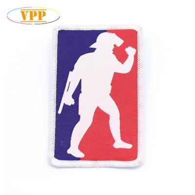 China Wholesale 3D China Iron On Custom Woven Font Patches for sale