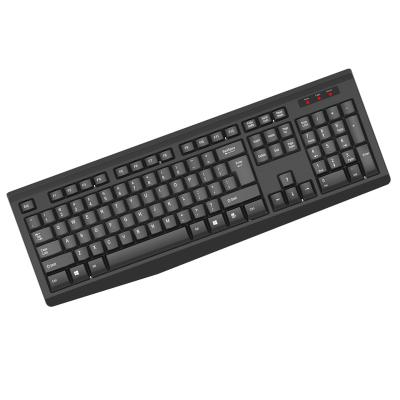 China Shenzhen Factory OEM Standard Full ABS Material 104 Keys 2.4Ghz Wireless Keyboard with Floating Keycaps for Good Touch Feeling for sale