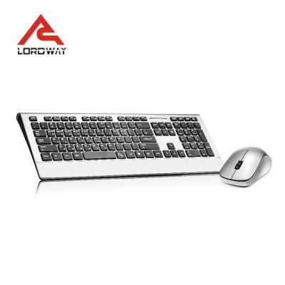 China China OEM Manufacturer Supply 2.4GHz Professional Wireless Keyboard Mouse Combo with color-box packing for office and home use. for sale