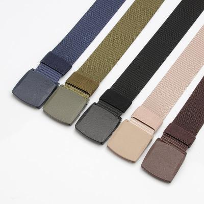 China Casual Canvas Men's and Women's Belt Youth Automatic Buckle Leisure Outdoor Student Anime Gym Belt for sale