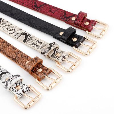 China Comfortable Vintage Slim Waistband Waist Belt For Women Snake Pattern Women Belts Fashion Clothing Decoration Small Belts For Women Luxury for sale