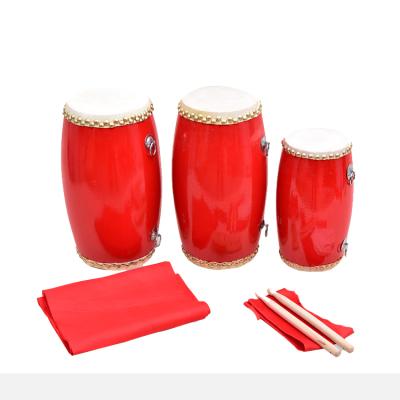 China Various Hard Promotional Goods Using Popular Product Size 14cm Drum Wooden Animal Skin Waist Drum for sale