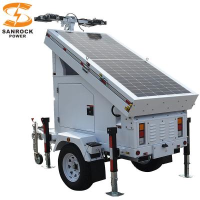 China Torre de luz solar de larga duración con luz solar de construcción portátil Torres de luz portátiles con batería 1305W en venta